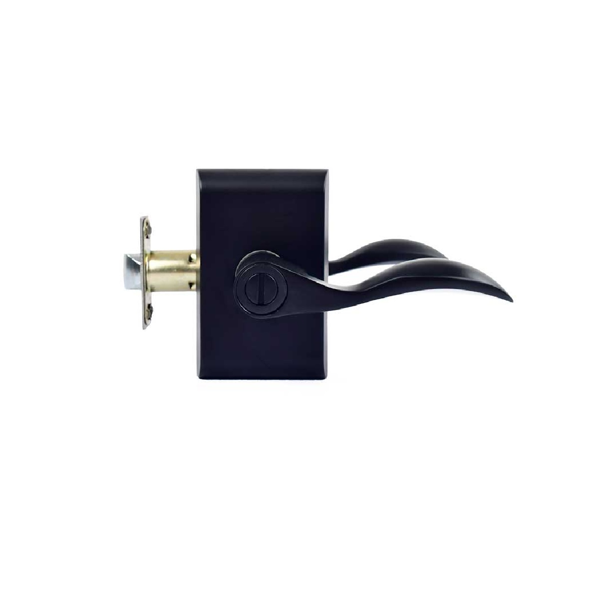 Cerradura de Manija Para Baño Yale MX89566 Lujan Negro