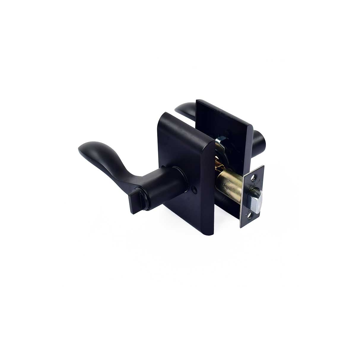 Cerradura de Manija Para Baño Yale MX89566 Lujan Negro