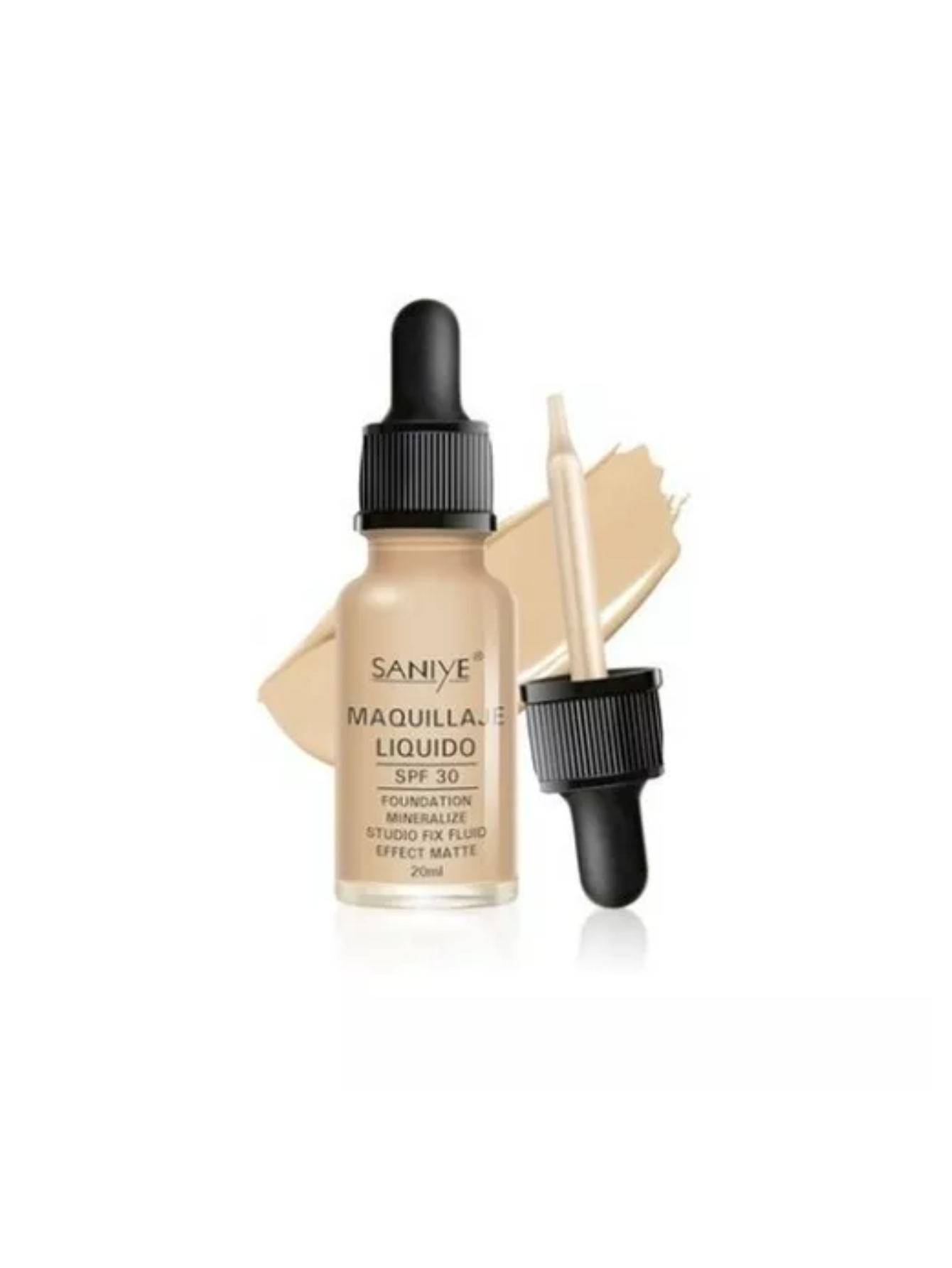      Maquillaje Liquido Base Mineral Efecto Matte Saniye R1177 ( TONO 6 )