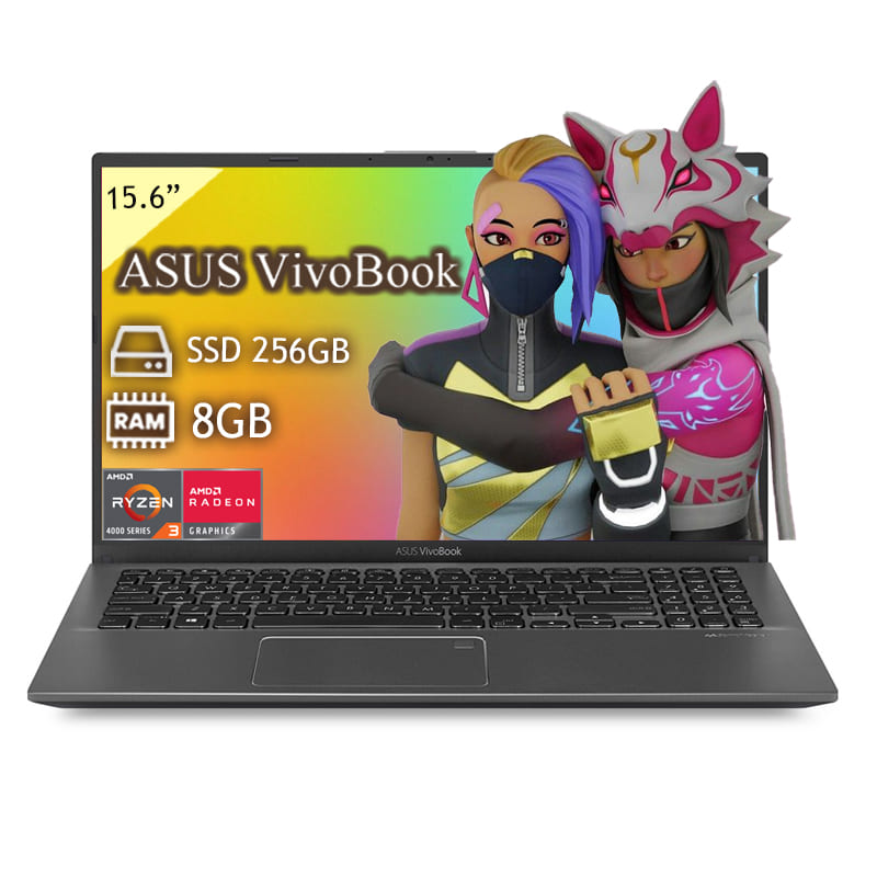 Laptop Asus Vivobook 15 Ryzen 3 Disco SSD 256 GB - Ram 8GB Pantalla 15.6" - Gris