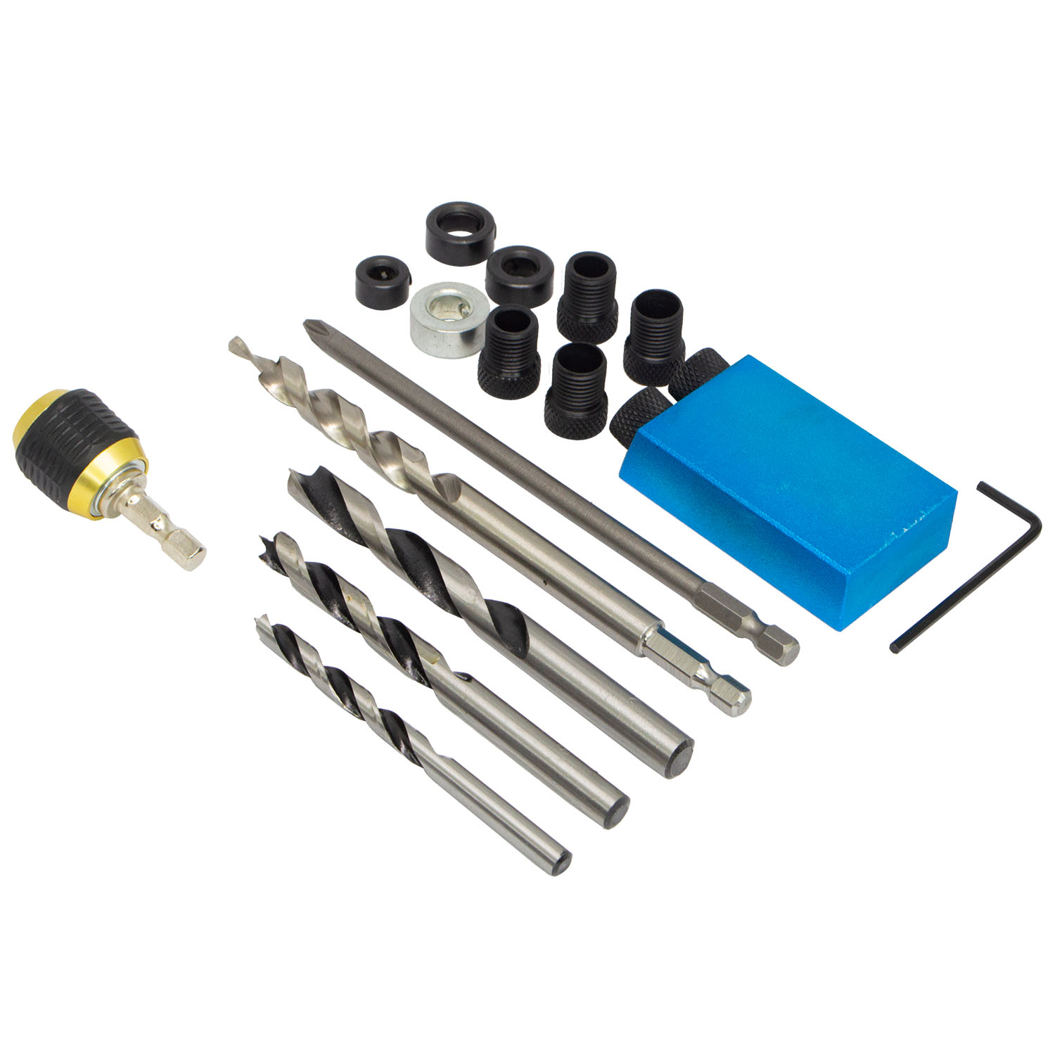 Kit 18 Brocas Puntas Plantilla Guia Conexión Rapida Taladro