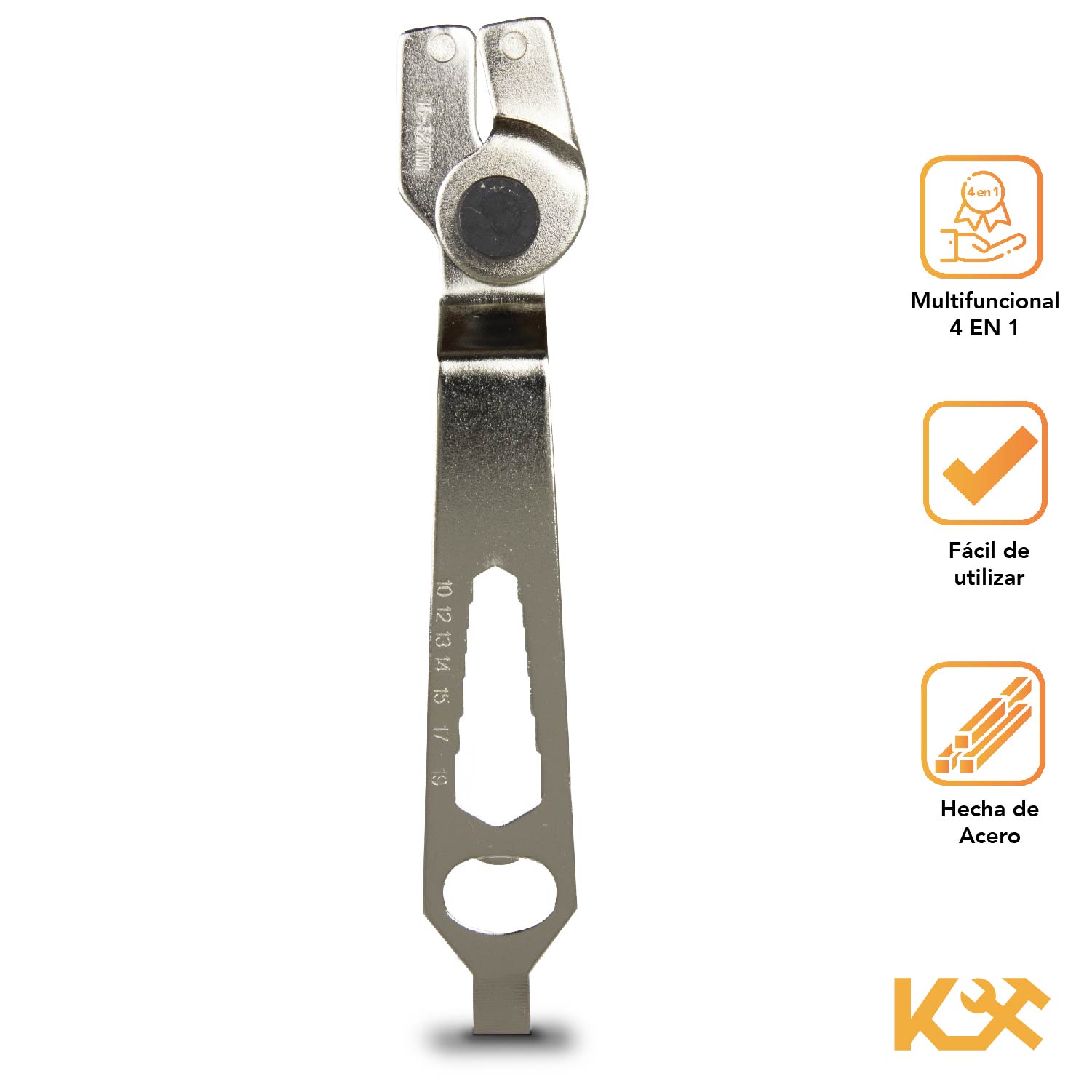 Esmeril Angular Llave 4 En 1 Capacidad 15-52mm