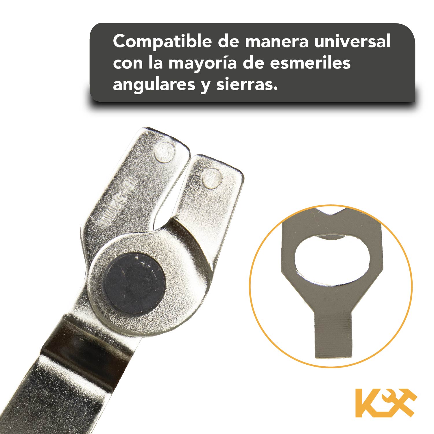 Esmeril Angular Llave 4 En 1 Capacidad 15-52mm