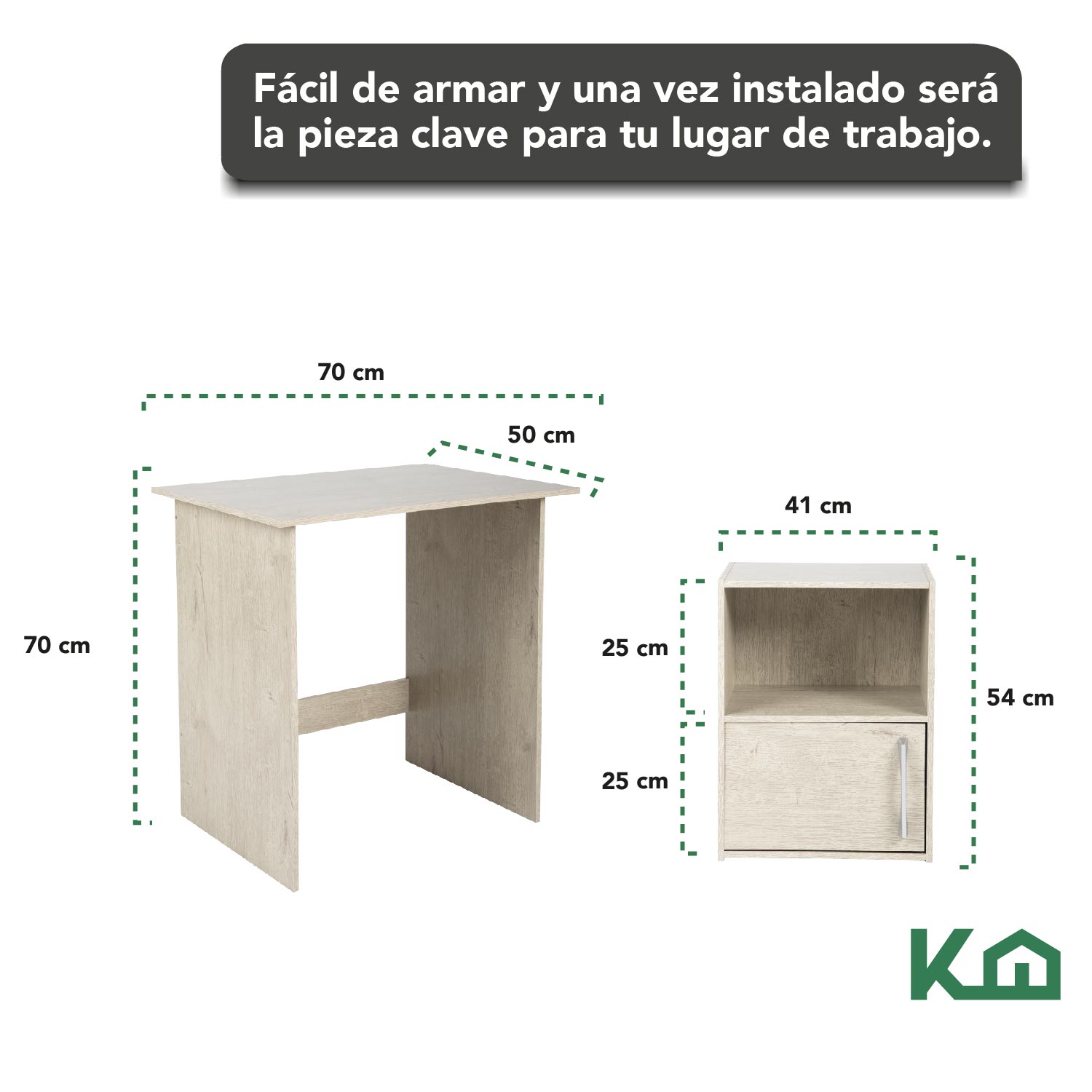 Escritorio Estante 3 Niveles + Organizador Combo Oficina