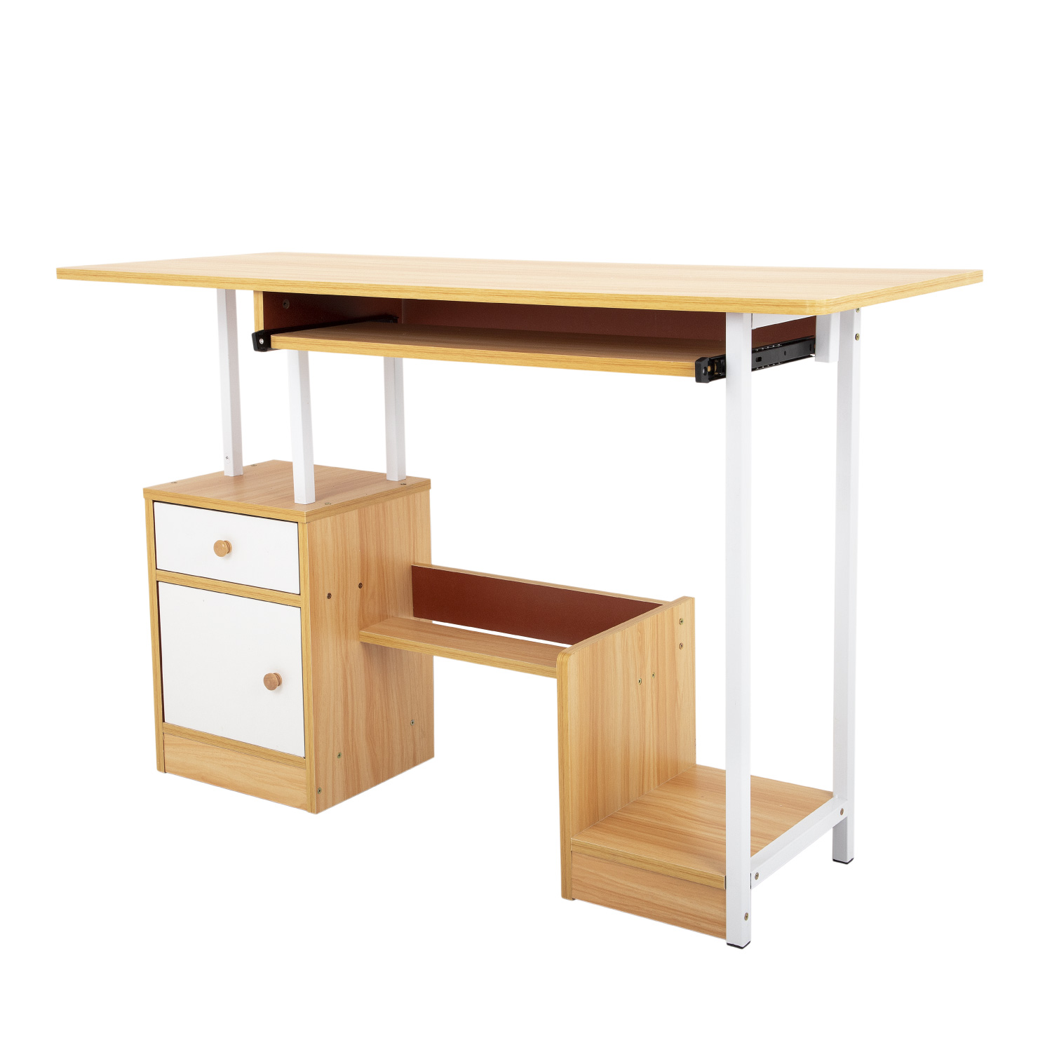 Escritorio Repisa Cajones Computadora Estudiantil Moderno