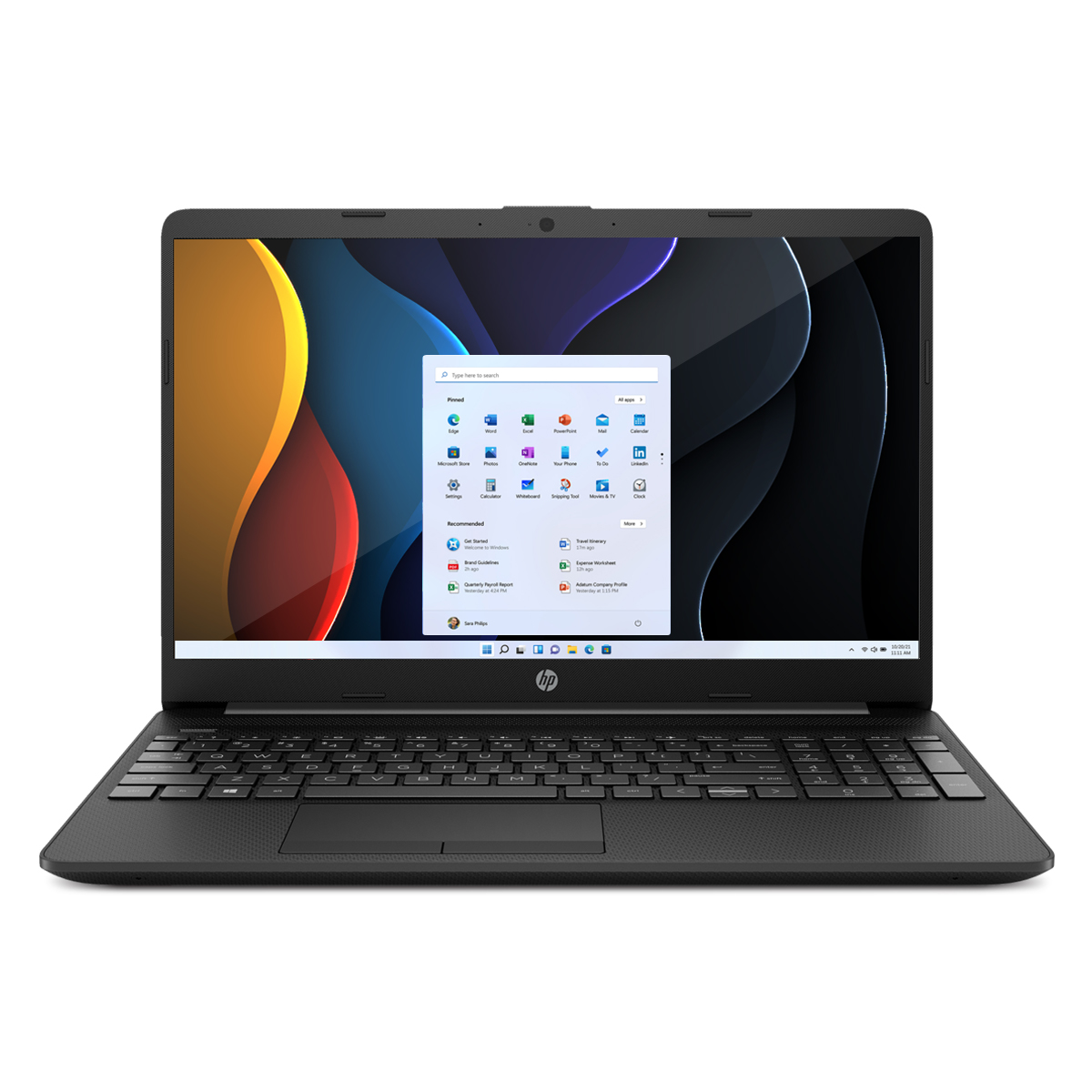 Laptop HP 15T-dw300 Intel CI5-1135G7 4C 8GB 256GB SSD 15.6Pulg HD W11H Jet Black + Audífonos y Maleta