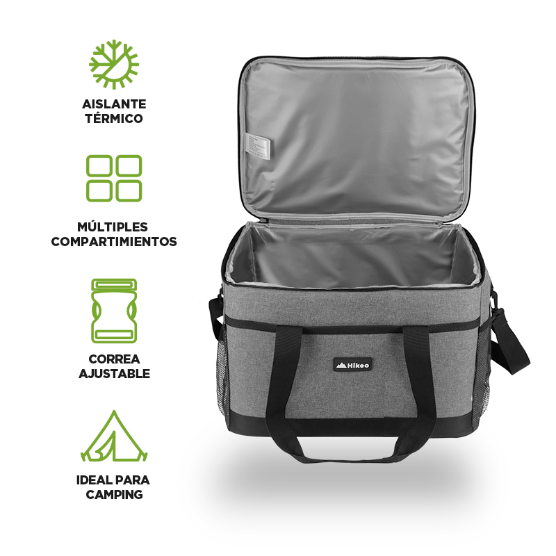 Hielera Térmica Extra Grande Impermeable 30 Litros 36 Latas Hikeo
