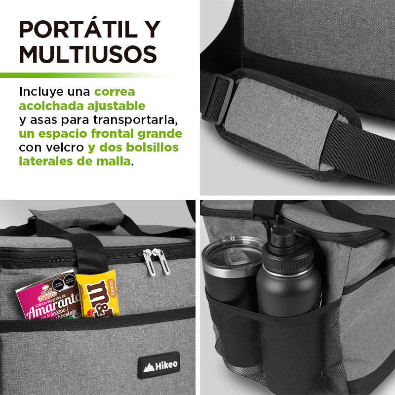 Hielera Térmica Extra Grande Impermeable 30 Litros 36 Latas Hikeo