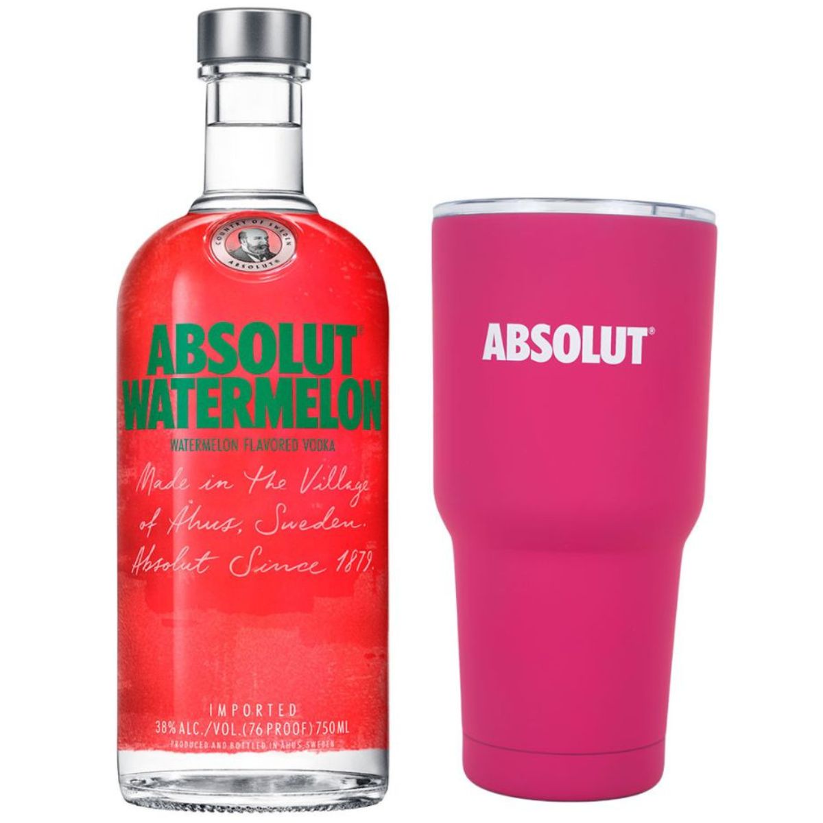 Vodka Absolut Watermelon 750 Ml + Vaso