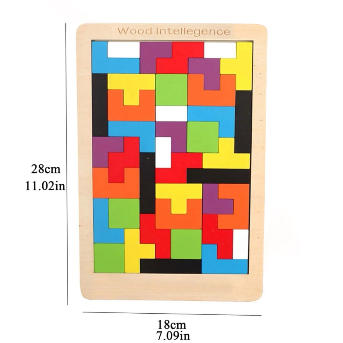 Juguete Educativo Tetris Rompecabezas Con Diseño Geométrico