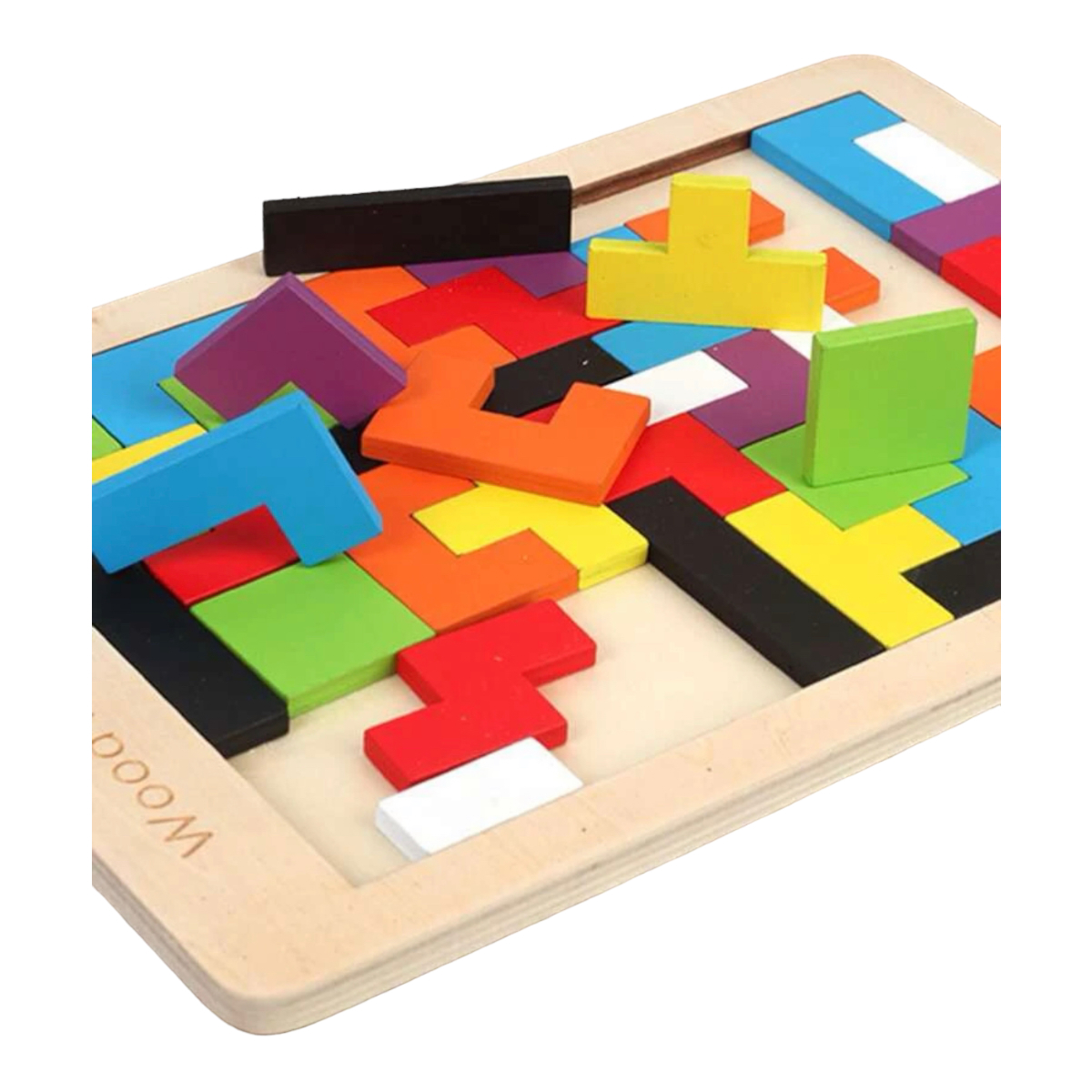 Juguete Educativo Tetris Rompecabezas Con Diseño Geométrico