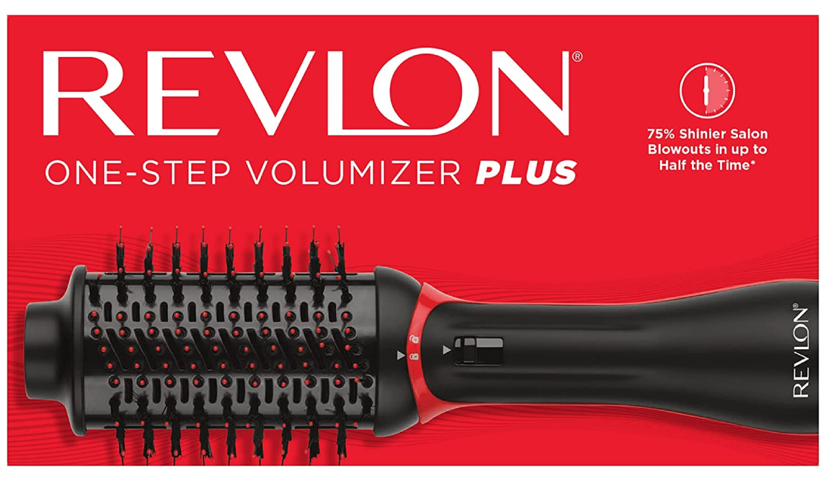 Revlon One-Step Plus Secador Y Voluminizador Negro Grande