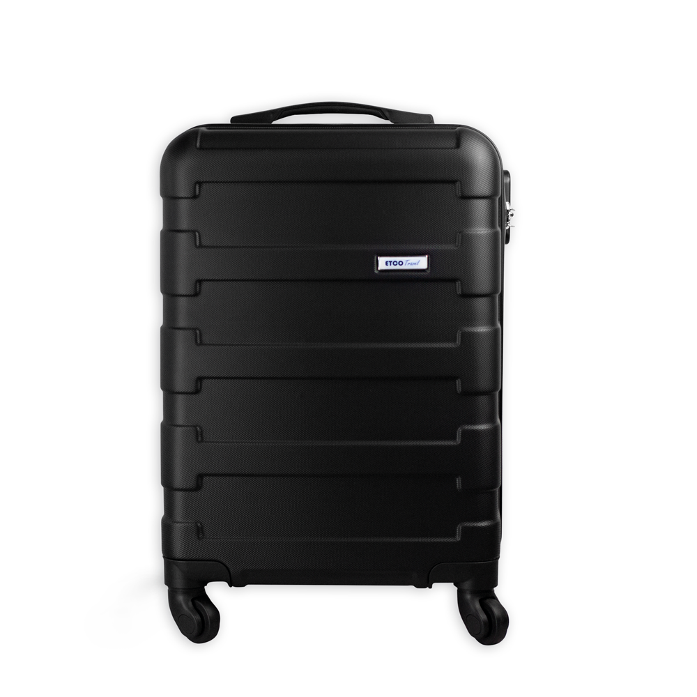 Maleta De Viaje Ligera 19 Pul Etco Travel Equipaje De Mano Negra Avion Ruedas 360 Barata