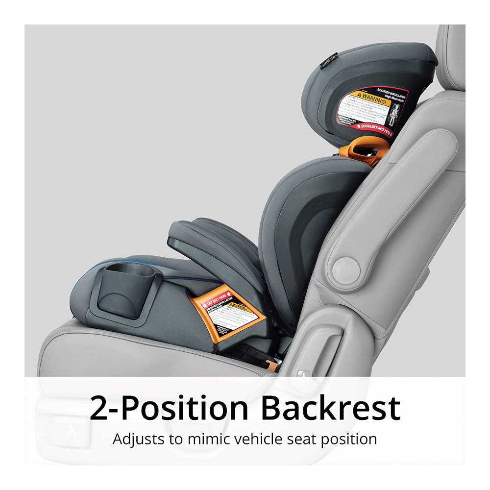 Asiento Elvador Booster para Niños, ClearTex Plus, Respaldo Alto, Sistema Latch