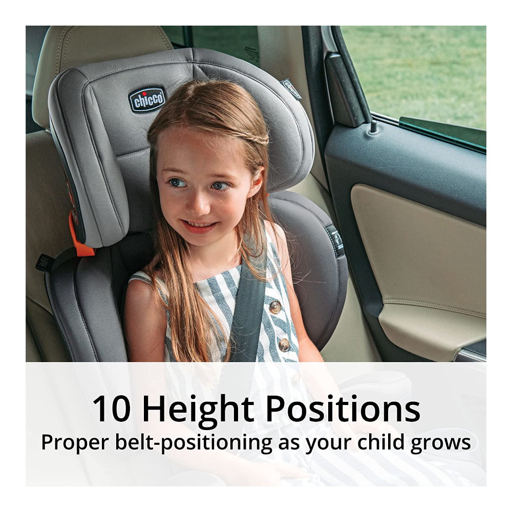 Asiento Elvador Booster para Niños, ClearTex Plus, Respaldo Alto, Sistema Latch