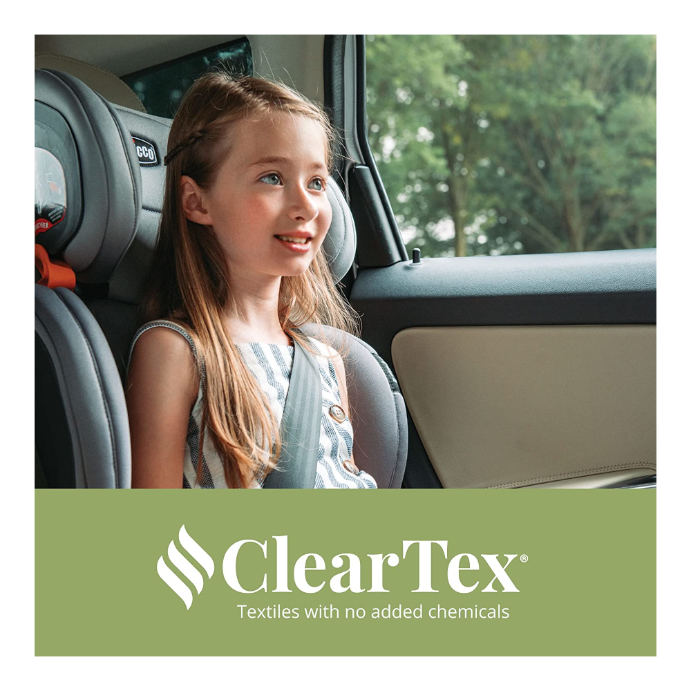 Asiento Elvador Booster para Niños, ClearTex Plus, Respaldo Alto, Sistema Latch