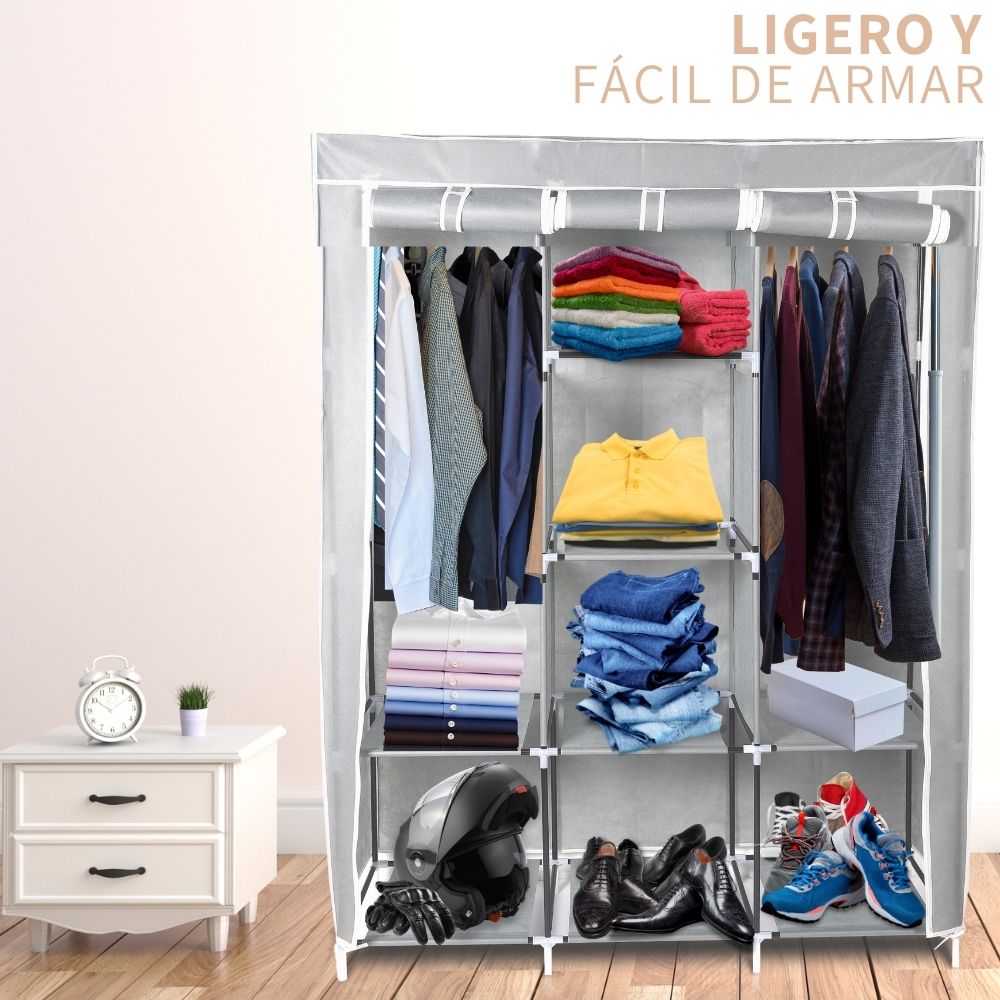 Closet Ropero Armable De Recamara Portátil Reforzado Hogar