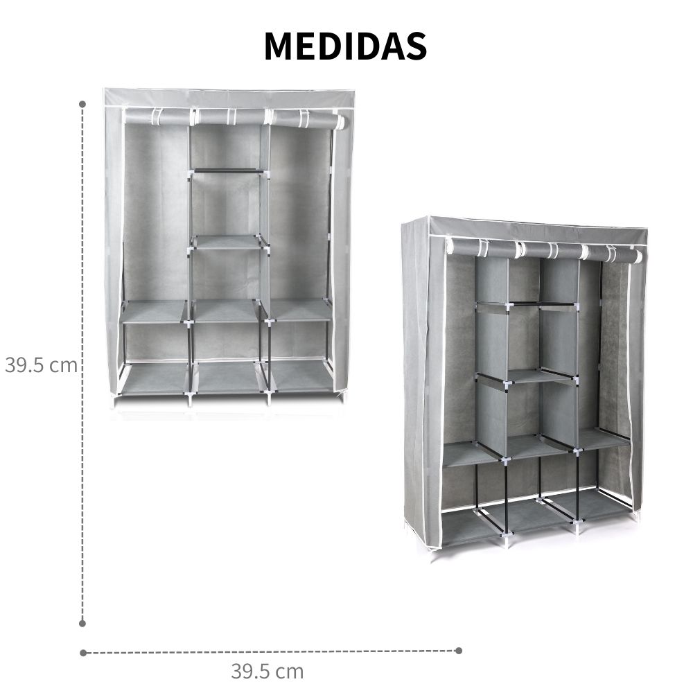 Closet Ropero Armable De Recamara Portátil Reforzado Hogar