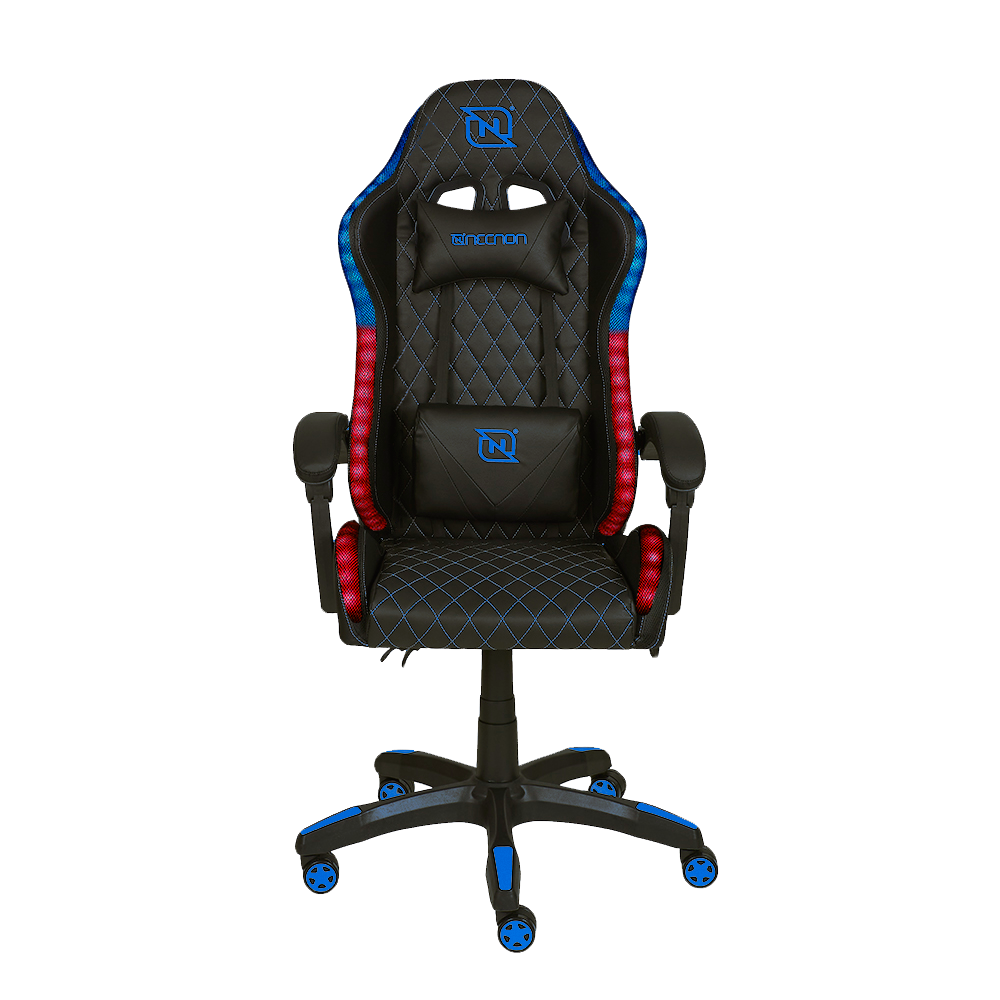 Silla Gamer Necnon NSG-RGB1 Luces RGB Negro con Azul