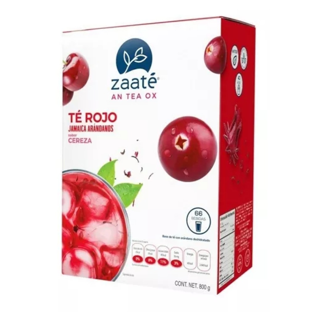 Té Rojo Zaate Tisana 800 Gramos Cereza, Jamaica Y Arándanos