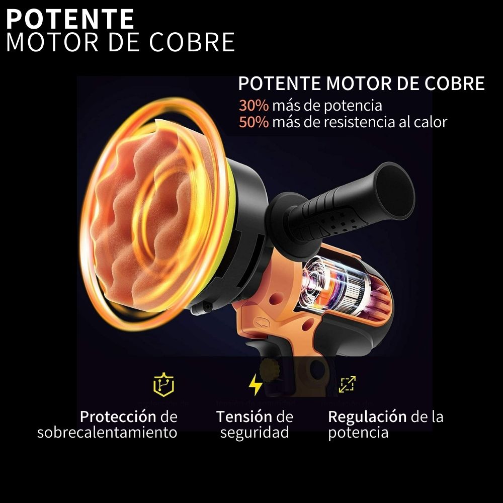 Pulidora Eléctrica Para Coche Multifunción 110v 700w 125mm