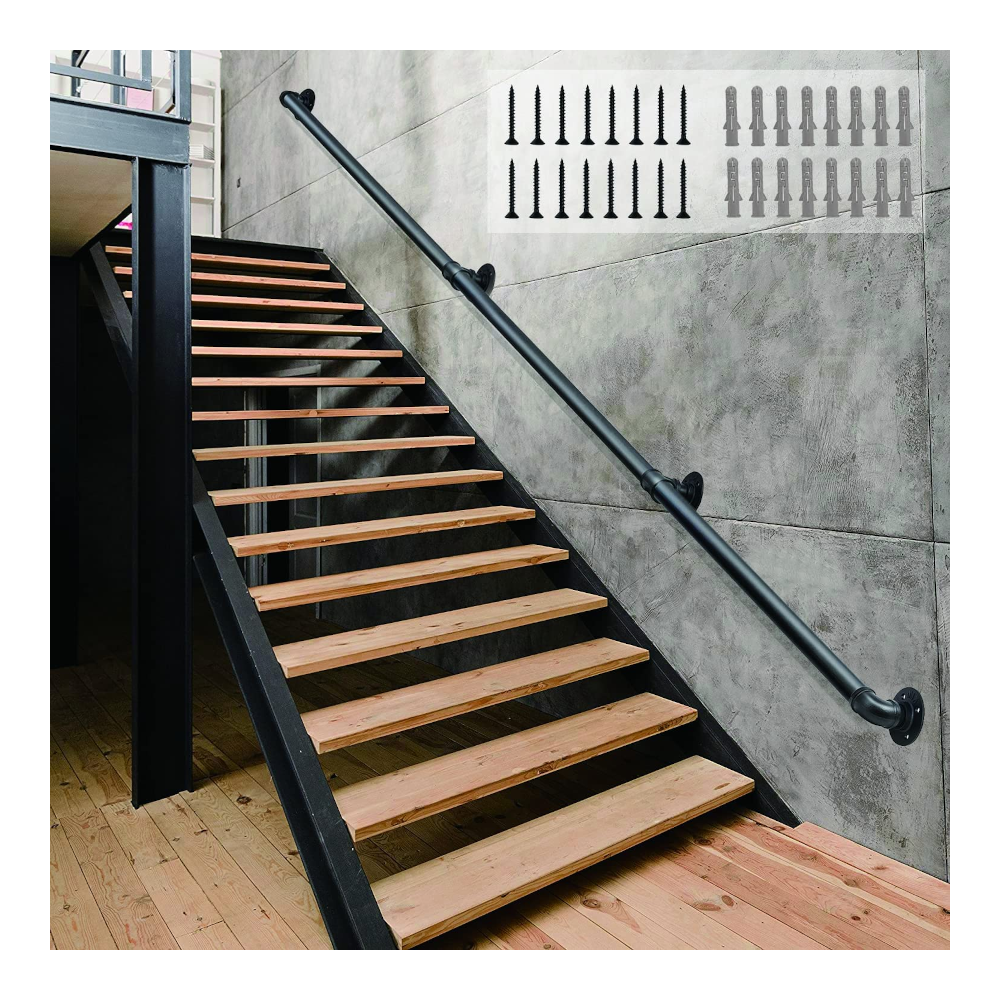 Barra Pasamanos de Escalera, Longitud de 3 Metros, Incluye Kit de Instalación