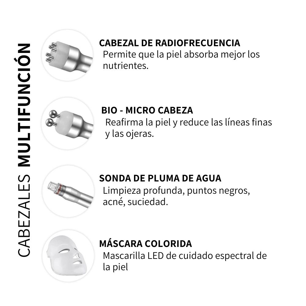 Mascara De Terapia Facial 7 En 1 Dermoabrasión Hidrofacial