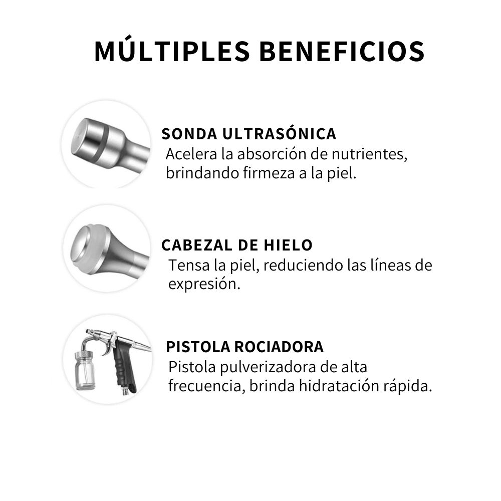 Mascara De Terapia Facial 7 En 1 Dermoabrasión Hidrofacial