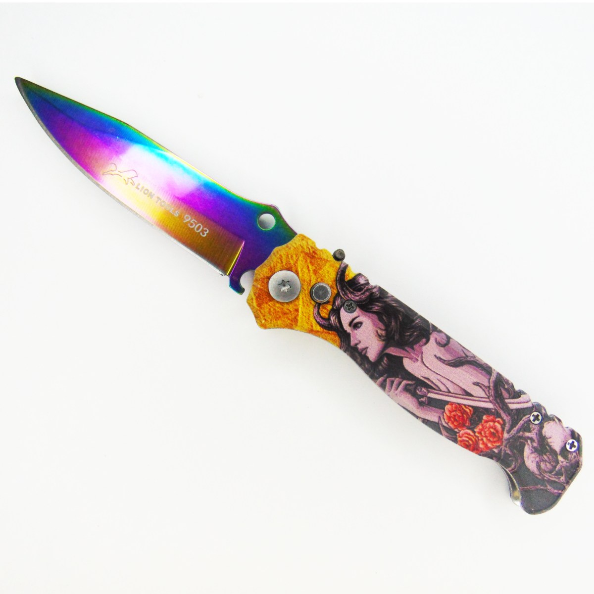 Navaja Cuchillo Tactica Tornasol Automatica Camping Acero Inoxidable