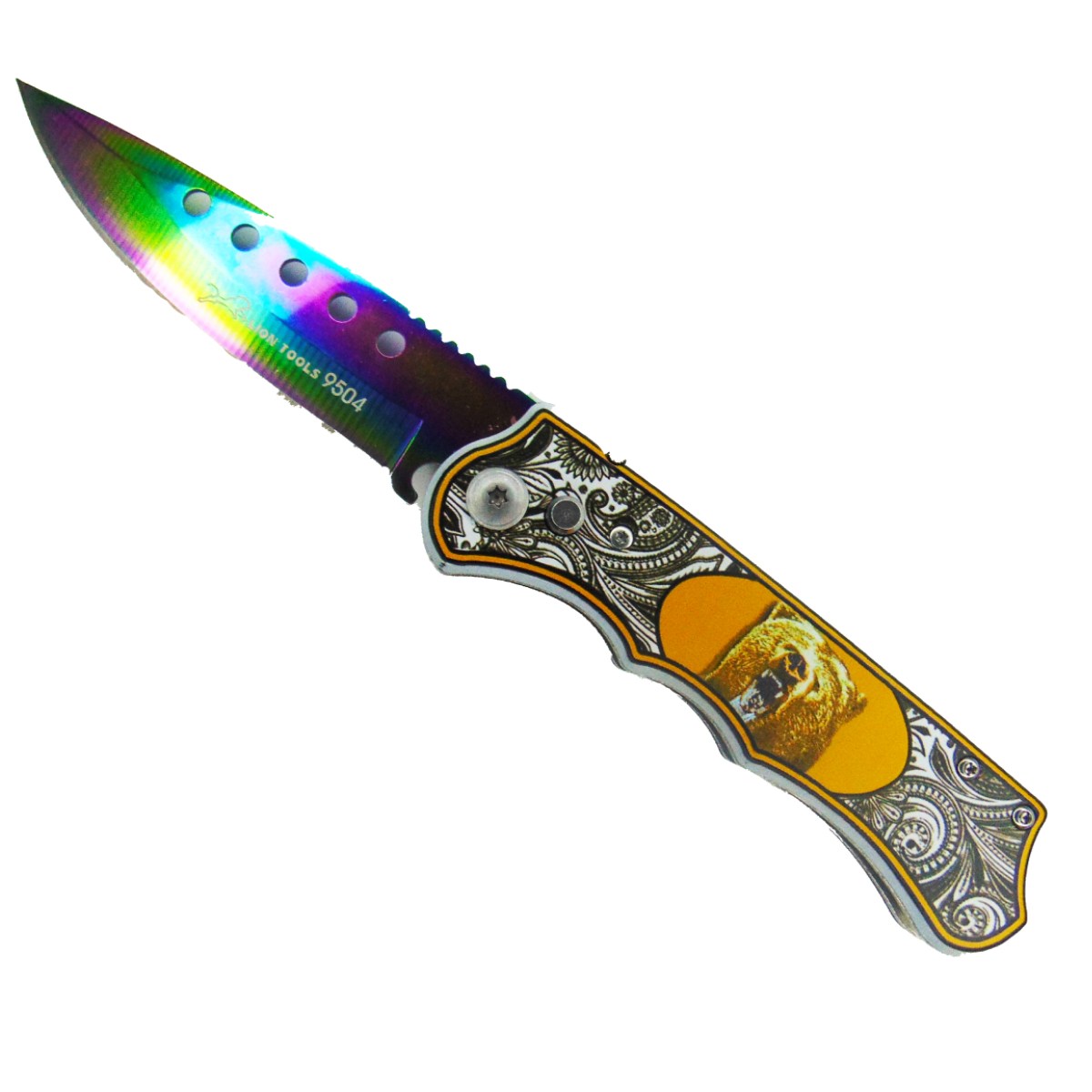 Navaja Cuchillo Tactica Tornasol Automatica Camping Acero Inoxidable