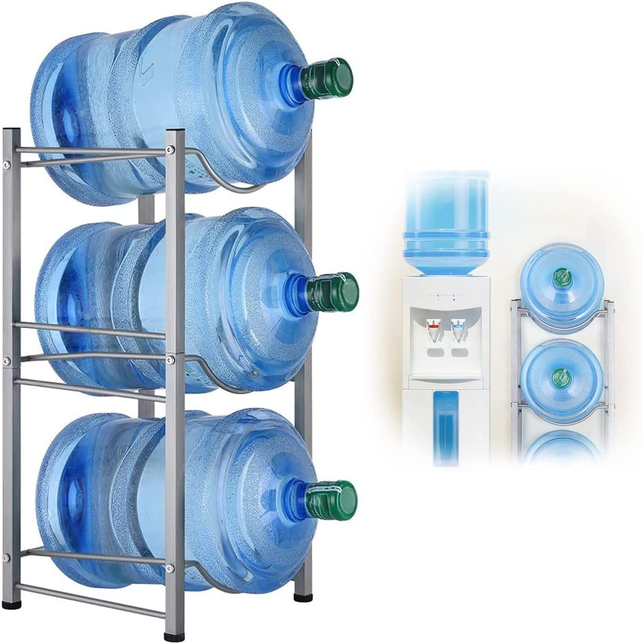 Estante de 3 Niveles para Garrafon de Agua 20lt, Soporte Desmotable