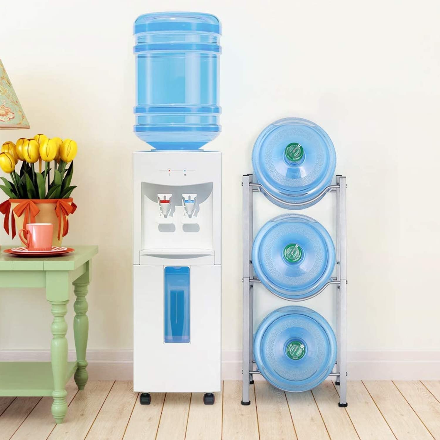 Estante de 3 Niveles para Garrafon de Agua 20lt, Soporte Desmotable