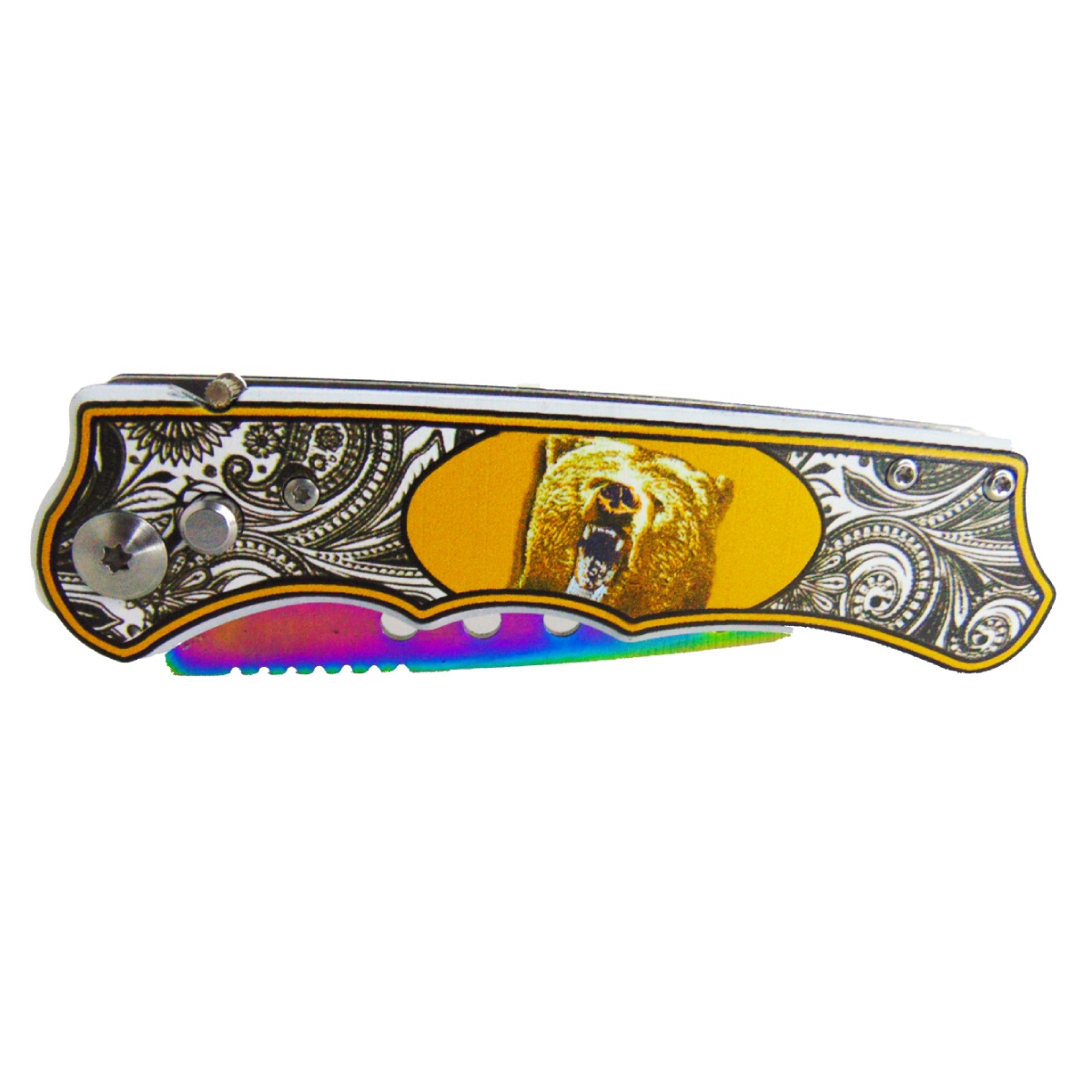 Navaja Cuchillo Tactica Tornasol Automatica Camping Acero Inoxidable