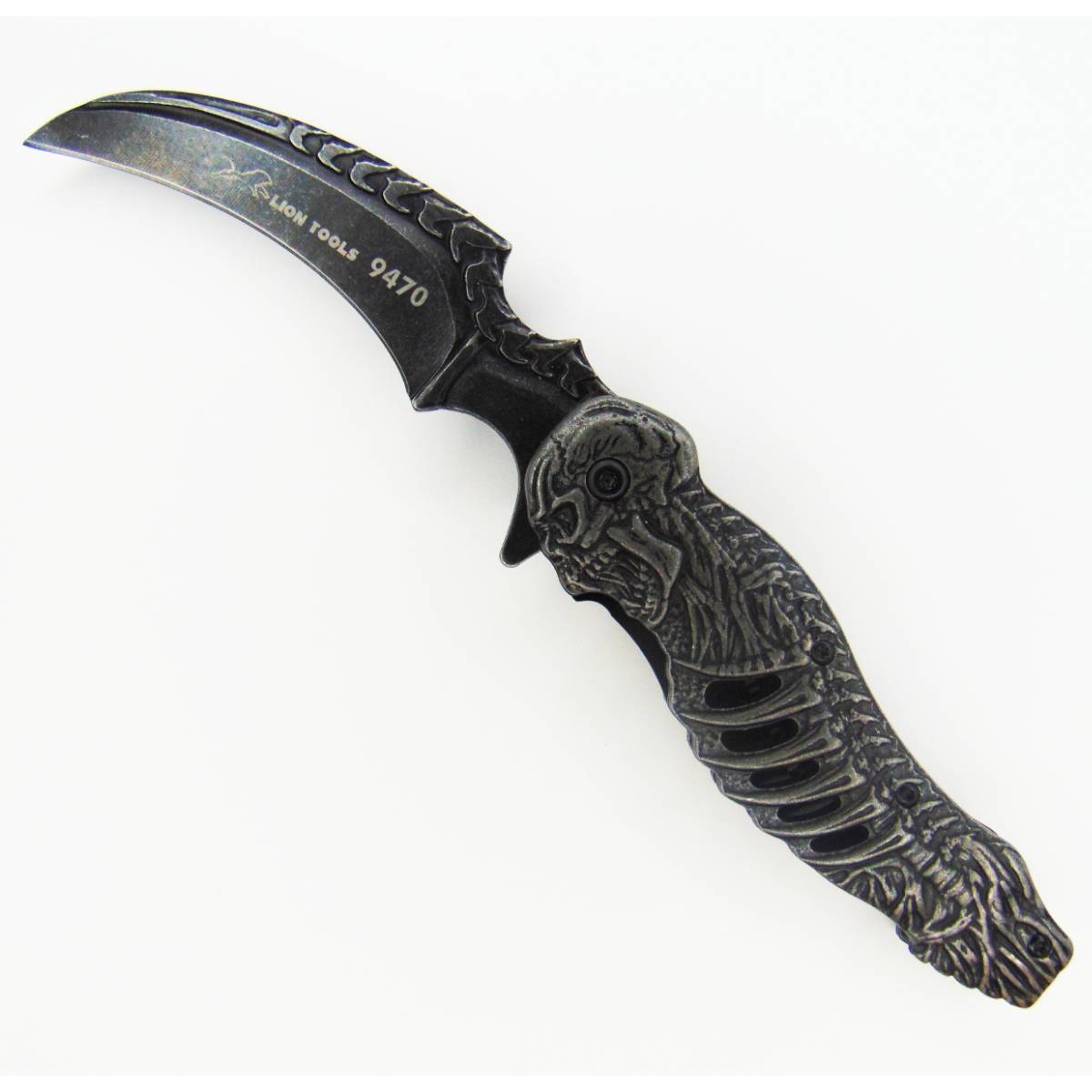 Navaja Cuchillo Tactica Karambit Garra Camping Manual Acero Inoxidable Zombie