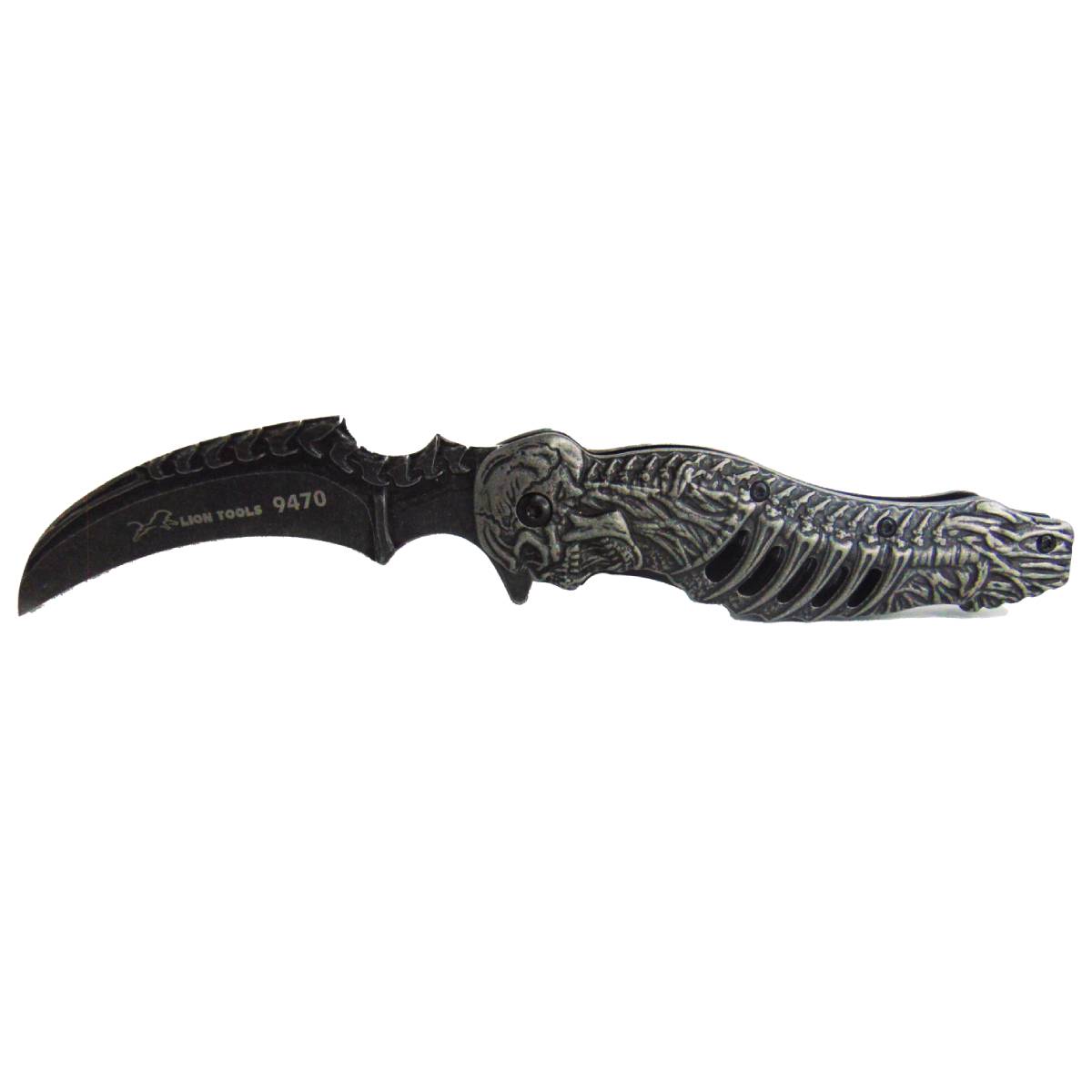 Navaja Cuchillo Tactica Karambit Garra Camping Manual Acero Inoxidable Zombie