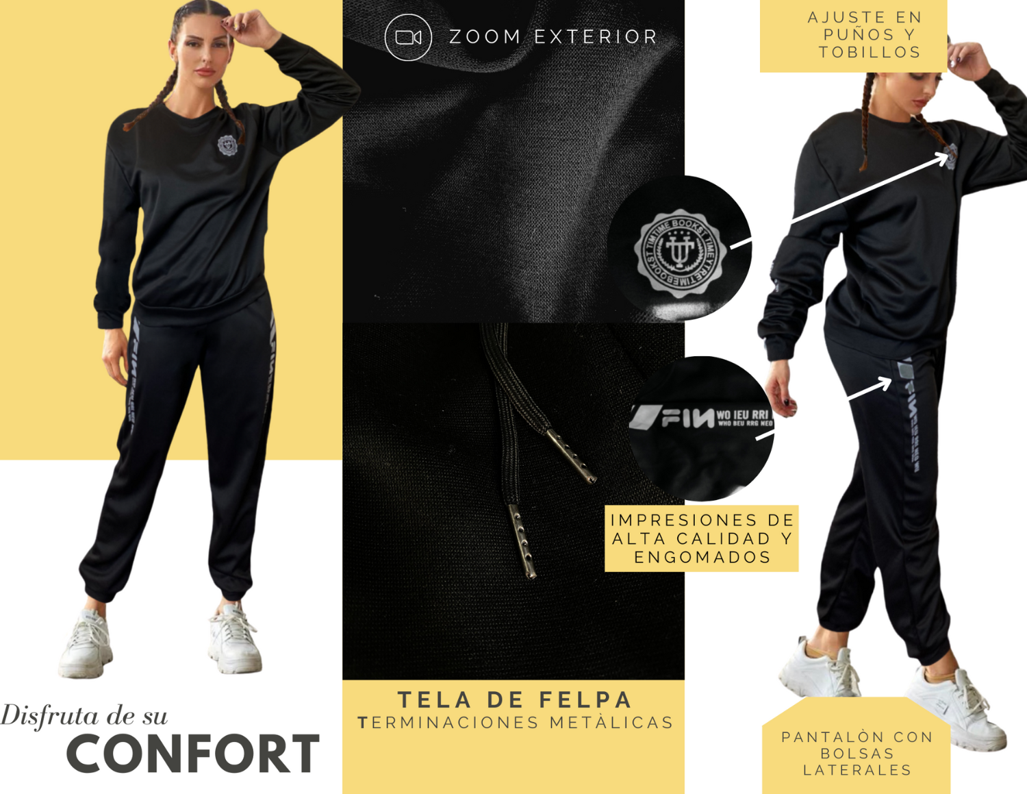 Conjuntos Damas Pants Y Sudadera Joggers Tallas Extras Moda