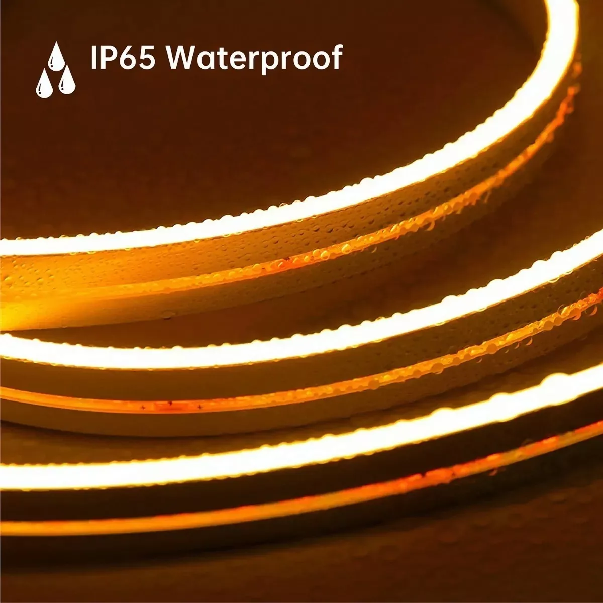 Neon Flex Led Manguera Con Fuente De Alimentación 5 M 12v Naranja