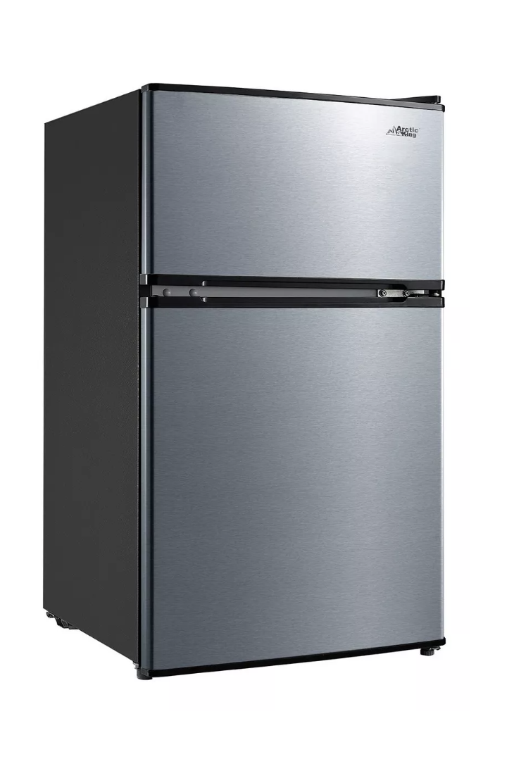 Refrigerador Frigobar Arctic King Atmp032ae Stainless Steel Look Con Freezer 3.2 Ft³ 115v
