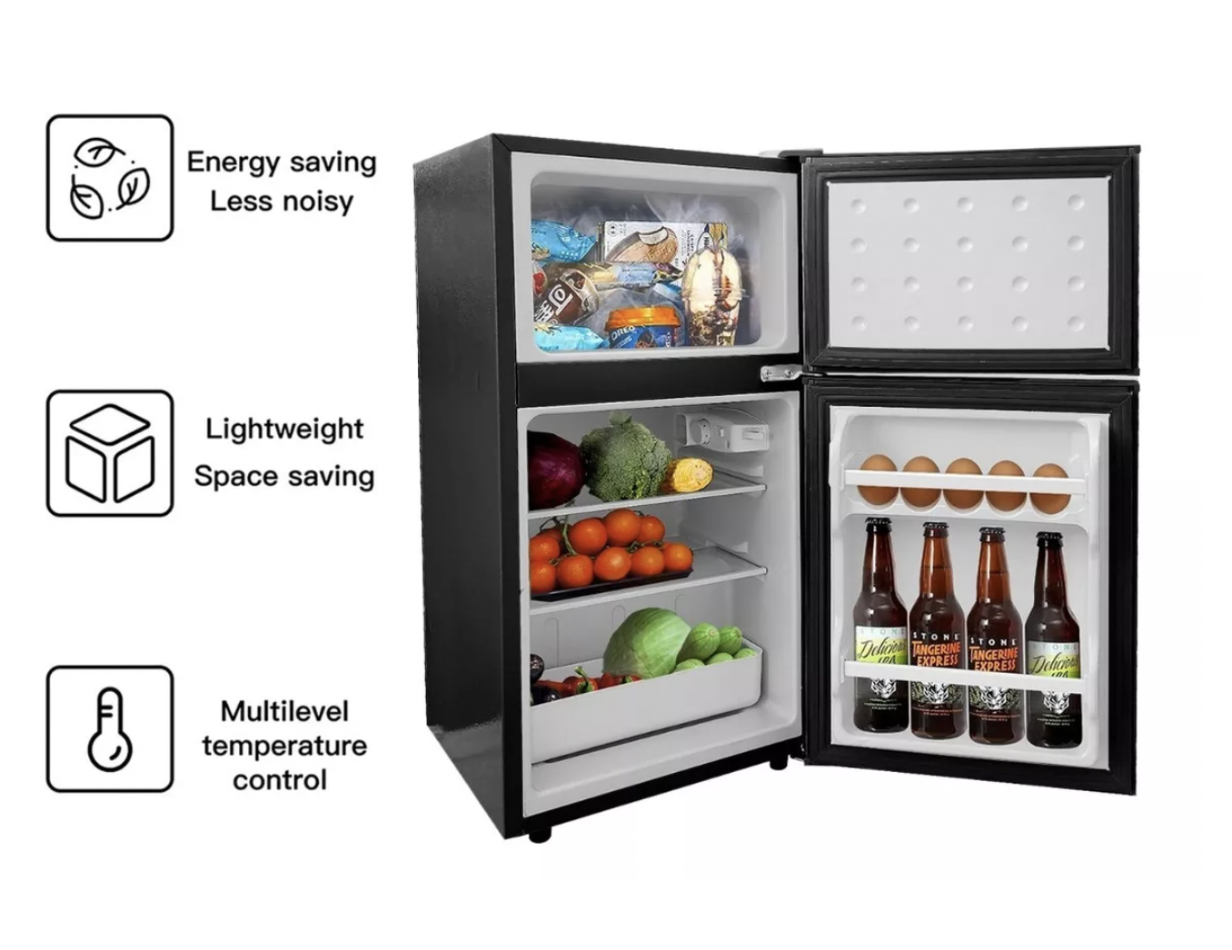 Frigobar Refrigerador Coolteche Freezer Negro 78l 2.8 Ft³