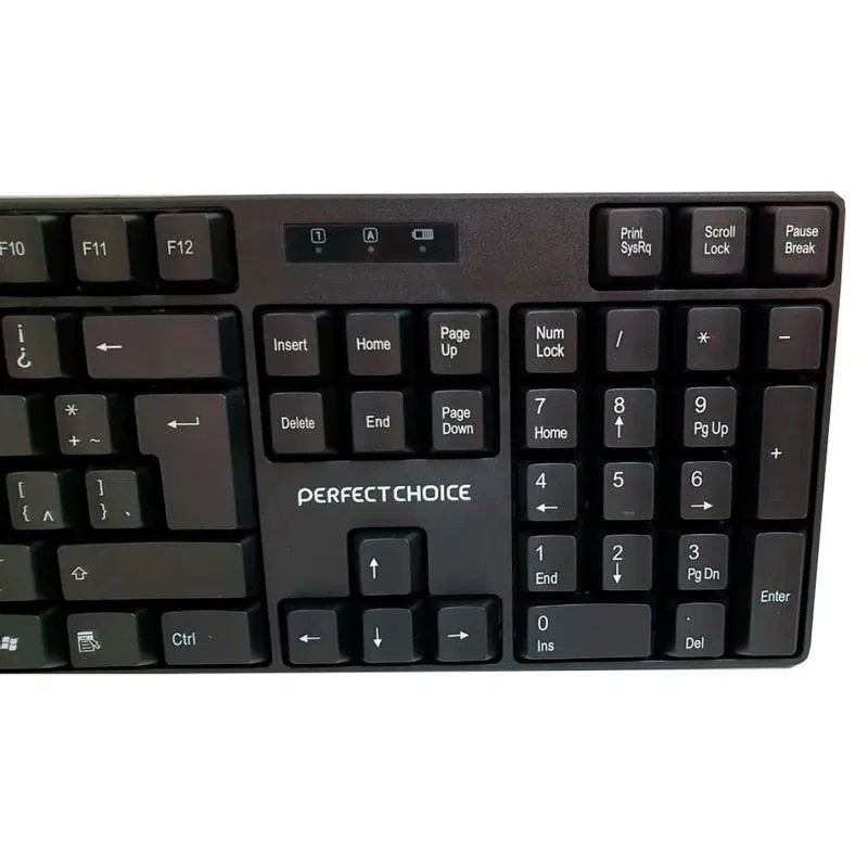 Kit Teclado Y Mouse Antiderrames Inalámbrico Perfect Choice PC