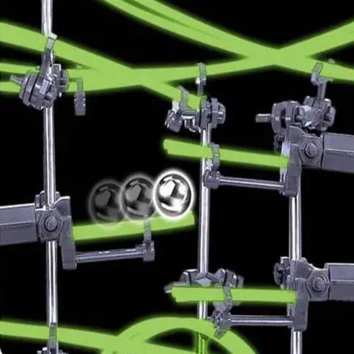 Juego de Circuito Montaña Rusa MXRLF-001-18 193 Pzas 2 Balines Nivel 2 Verde Fosforescente Plástico ABS, MagicRail 2G