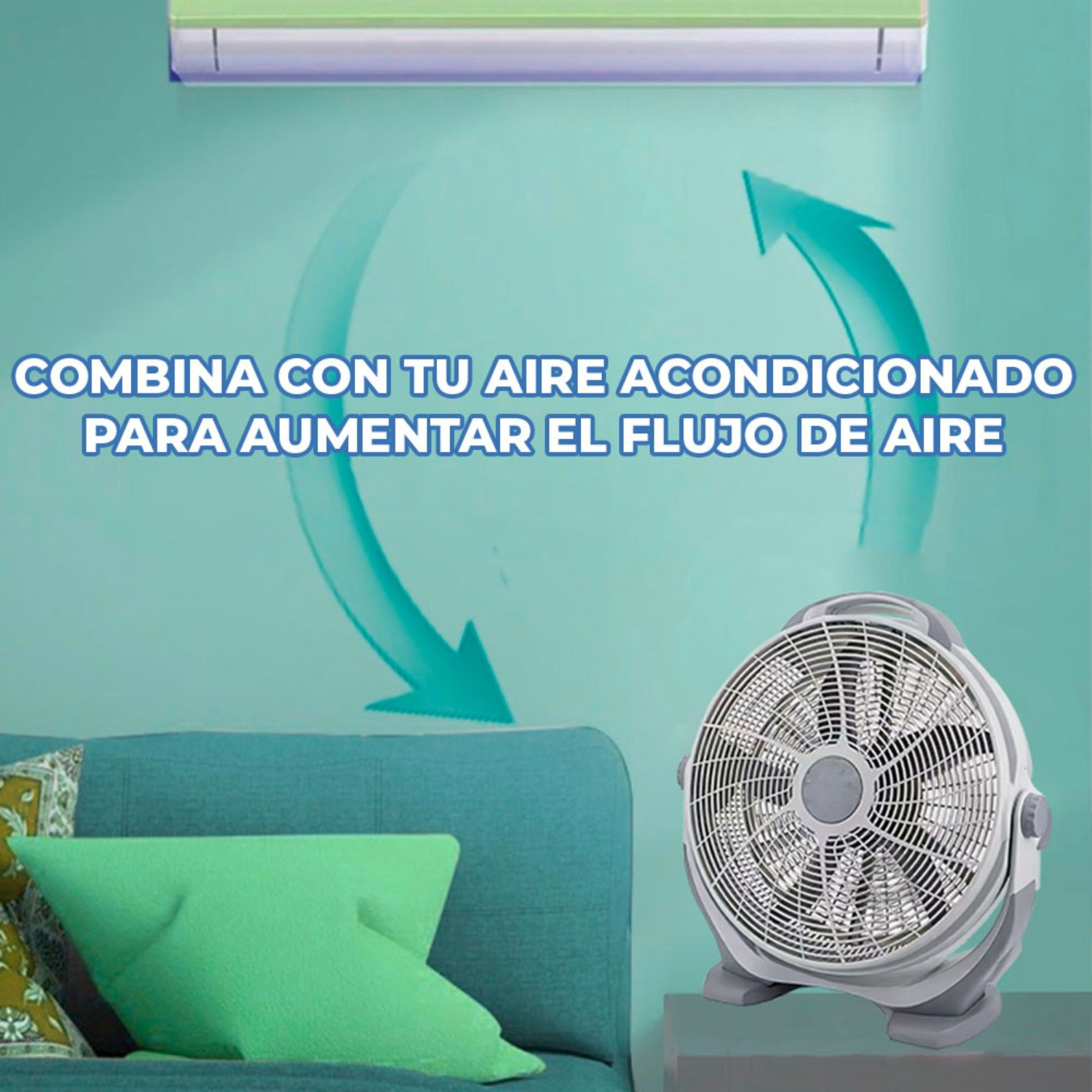 Ventilador De Piso Mesa 20 Giratorio Potente 127v De 3 Velocidades