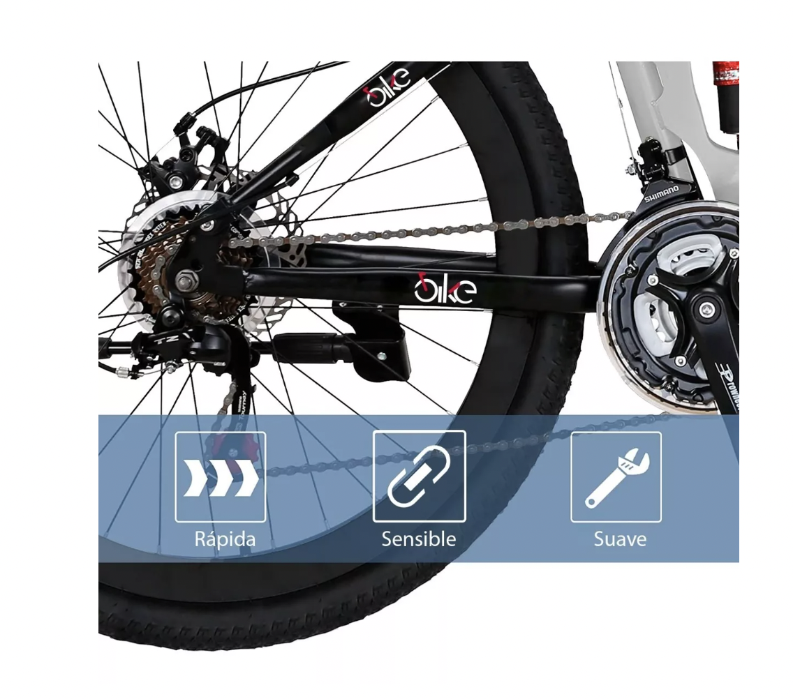 Bicicleta Montaña Plegable Frenos Tipo Shimano 21v Rodada 26