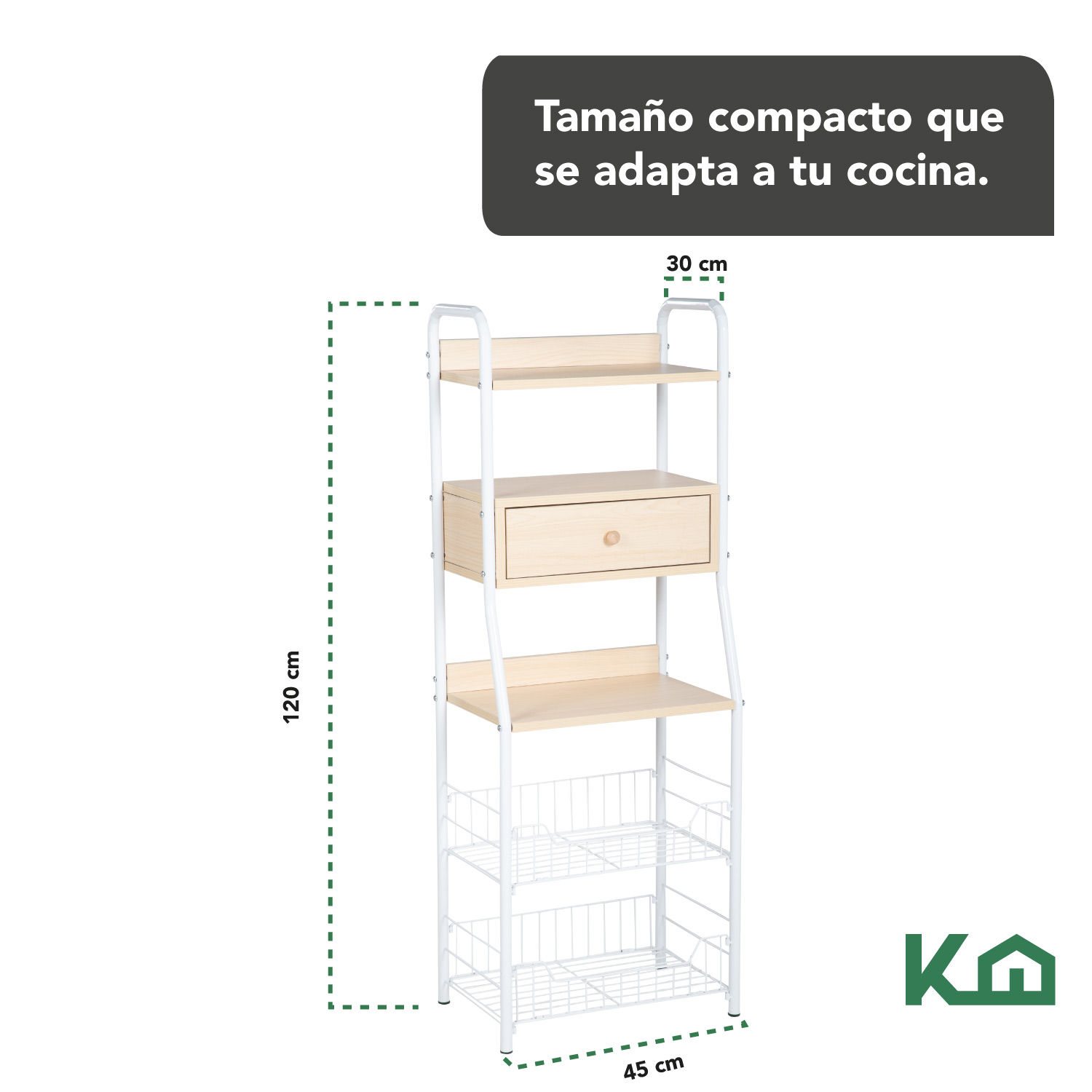 Mueble Gabinete Rack Organizador Multiusos Cocina Despensa
