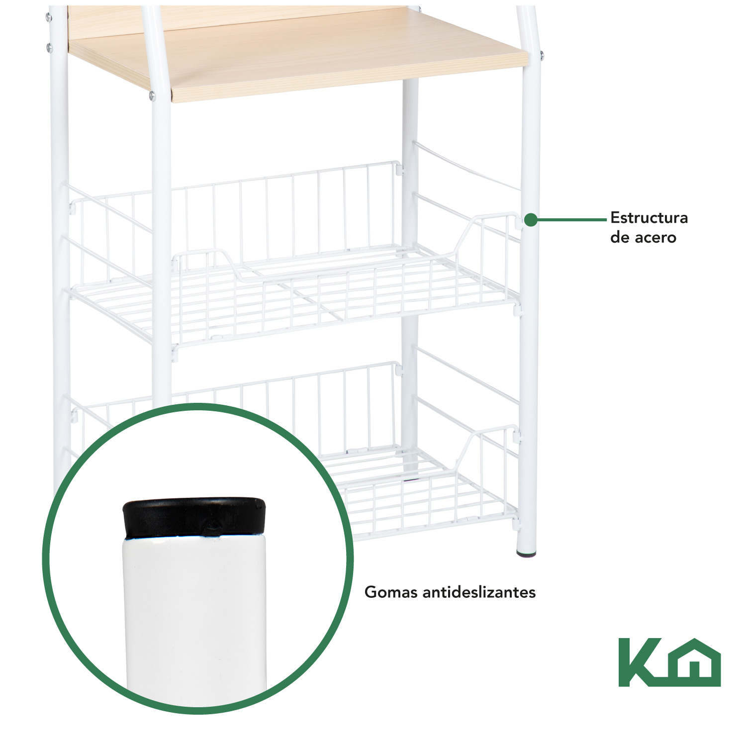 Mueble Gabinete Rack Organizador Multiusos Cocina Despensa