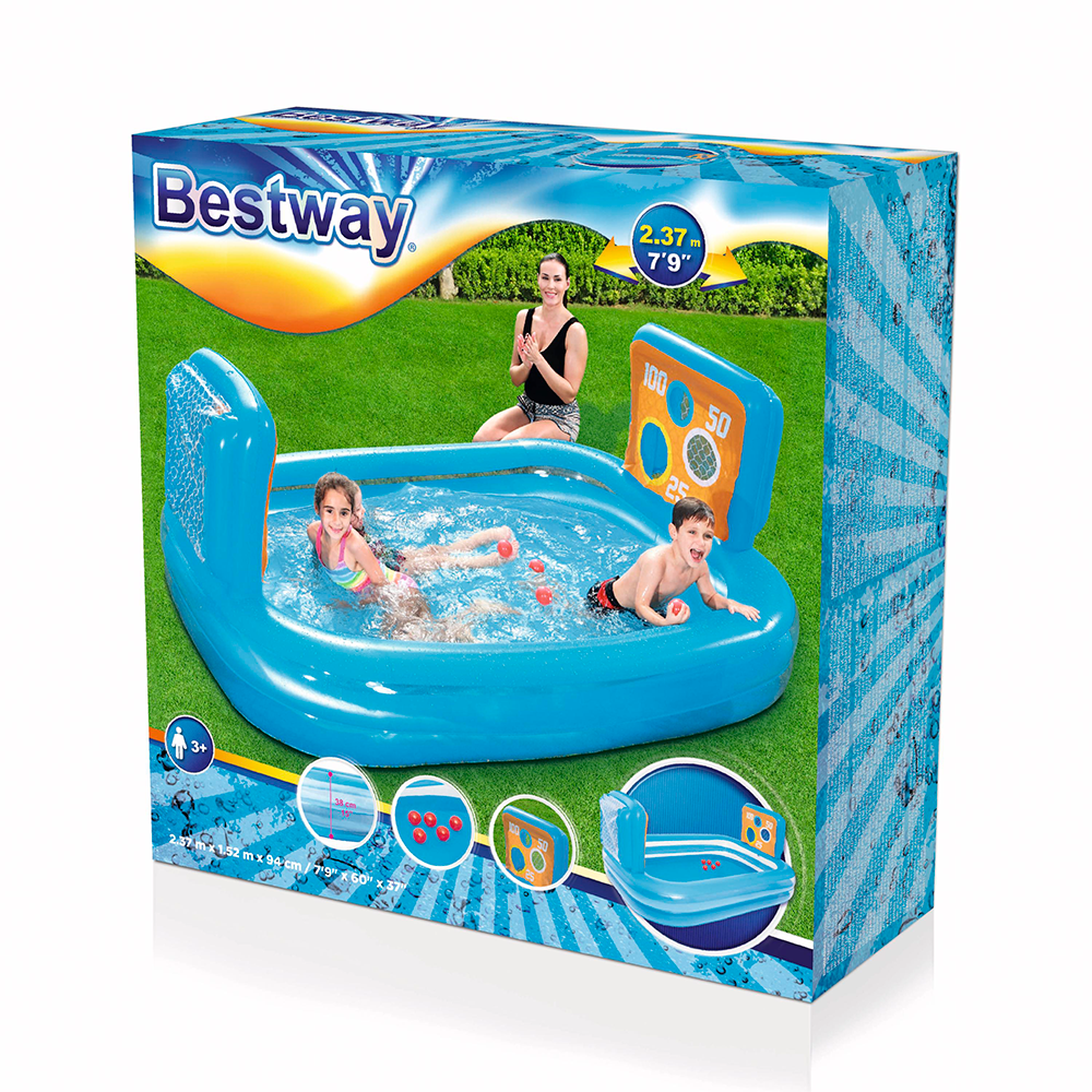 Alberca Inflable Infantil Bestway 54170 Tiro Con Pelotas 237 Cm