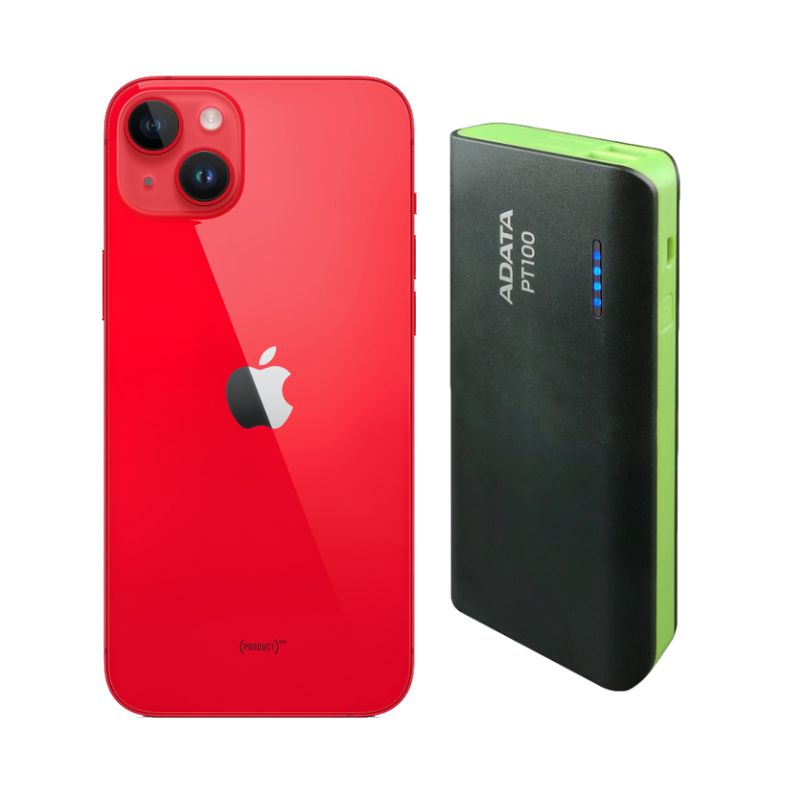 iPhone 14 Plus 128GB Rojo Desbloqueado E-SIM + Power Bank 10,000mah