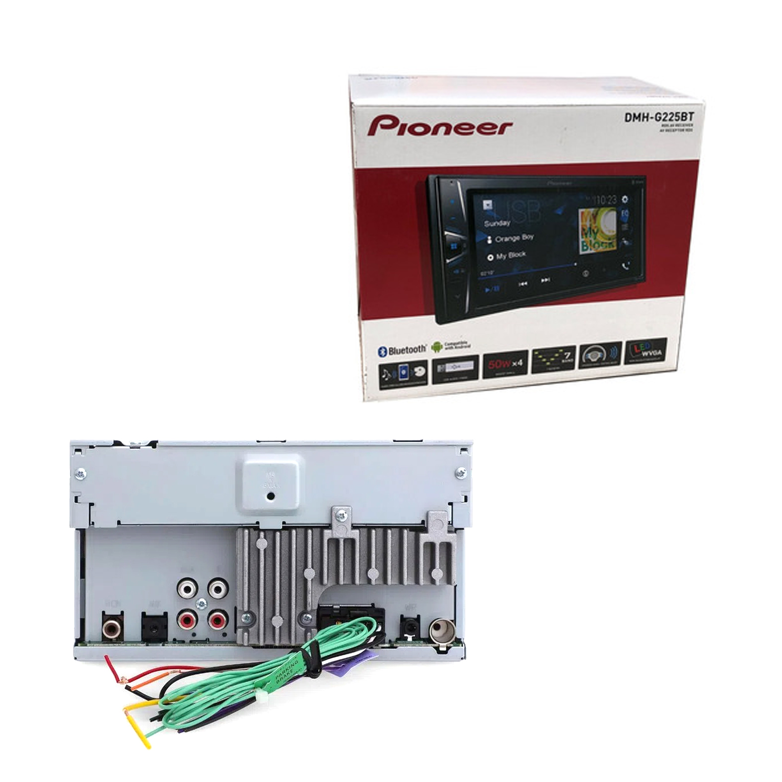 Estereo pantalla pioneer- Usb,Aux, Bt - avh-g225