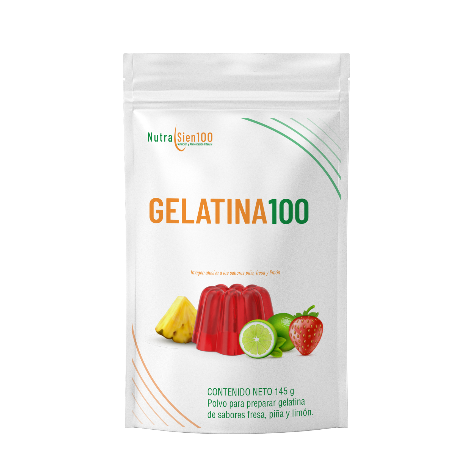 GELATINA en polvo Sin Azúcar. Carnitina Colágeno Prebiótico Saludable Keto Paleo