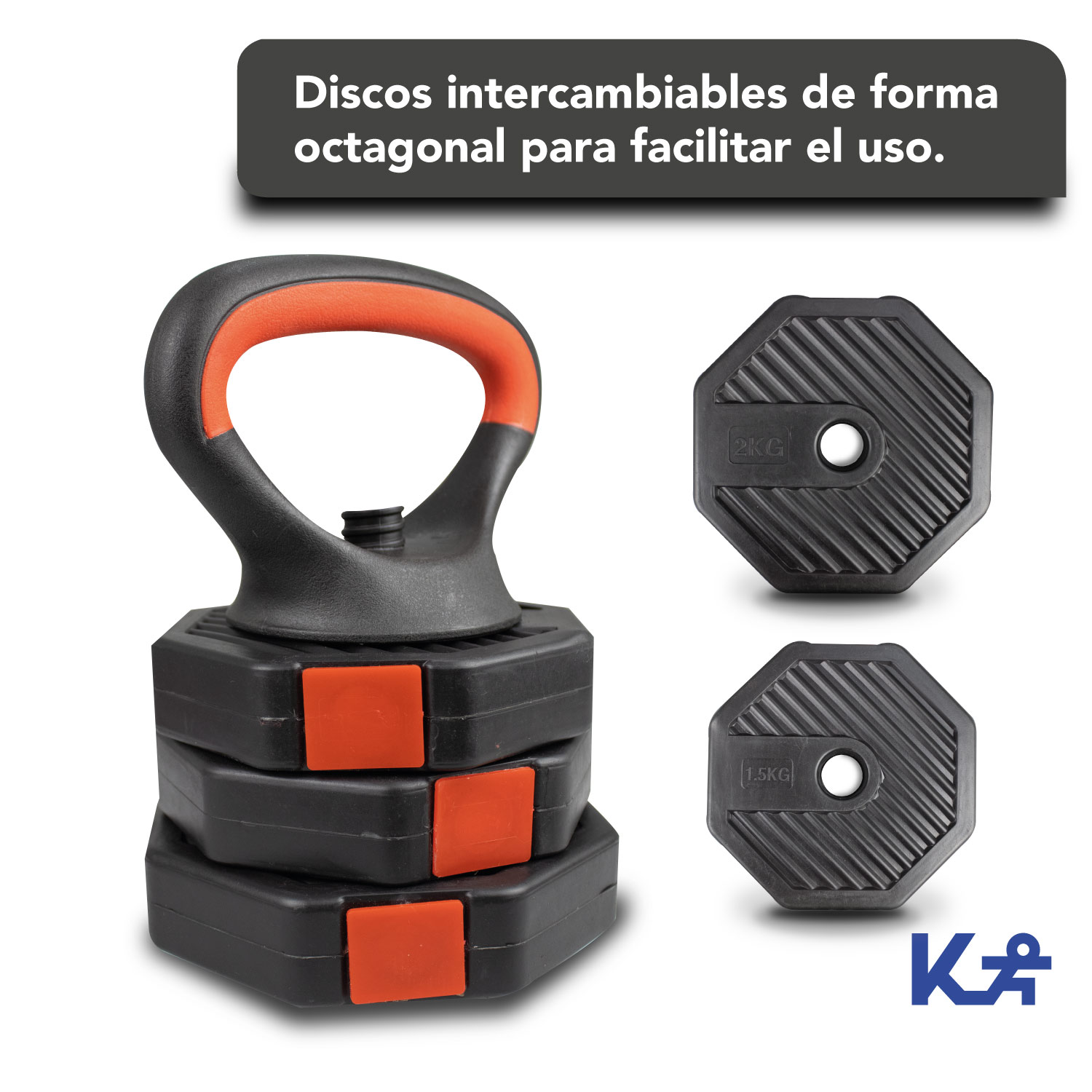 Set Kit Mancuernas Pesas Multiusos Ajustables 4en1 Hogar Gym